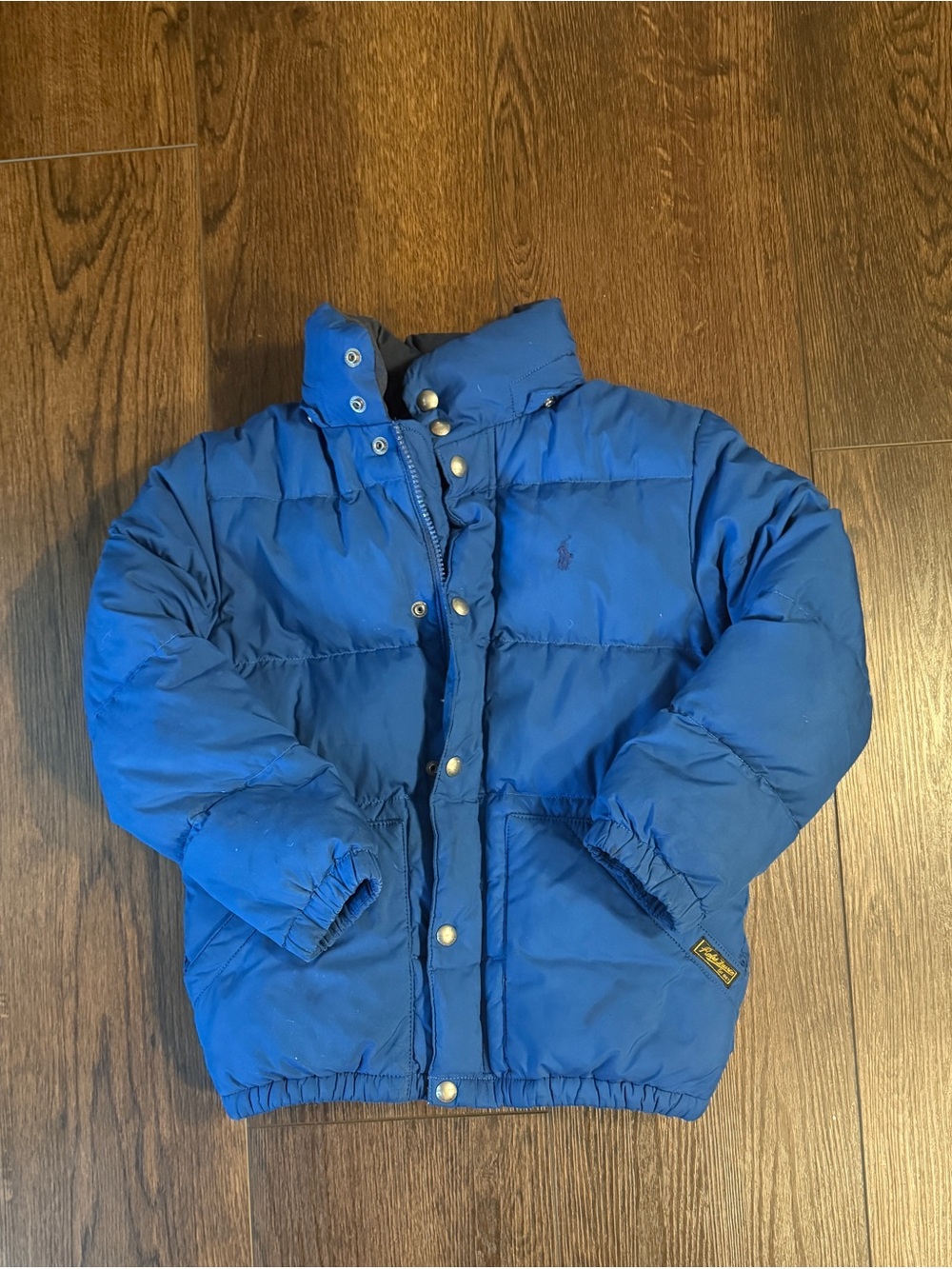 Polo by Ralph Lauren Boys Royal Blue Puffer Jacket Sz 8